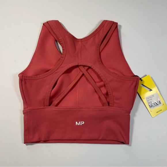 XS MP Women's Power Longline Sports Bra - Berry Pink - Picture 5 of 15